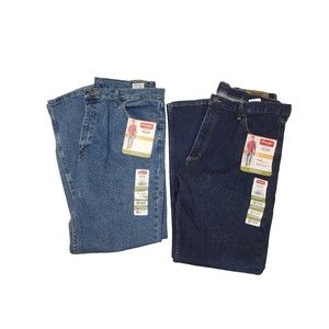 2 Pairs of New WRANGLER Men's Jeans Five Star Premium Reg Fit Flex 38 x 32 NWT